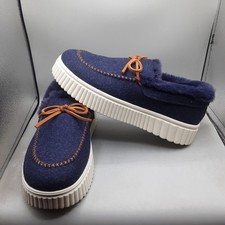 Skechers Cozy Ojai Moccasin Slippers Women's 9W Blue Navy A92