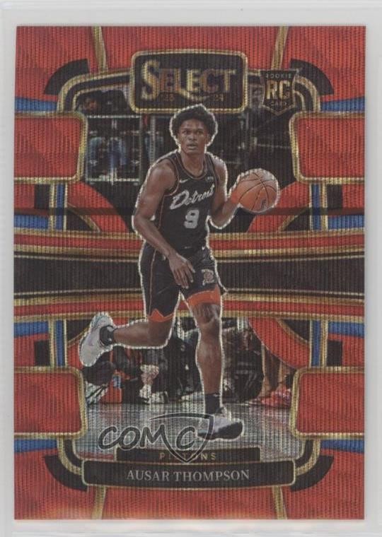 2023-24 Panini Select Concourse Red Wave Prizm Ausar Thompson #95 1fw1