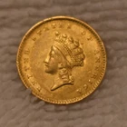$1 Indian Princess Head Gold Type 2 AU 1854