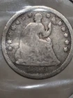 1850 P Seated Liberty Half Dime, Philadelphia, About Good Details