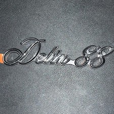 1980-1985 Olds Oldsmobile Delta 88 Fender Emblem Logo Badge Oem Script