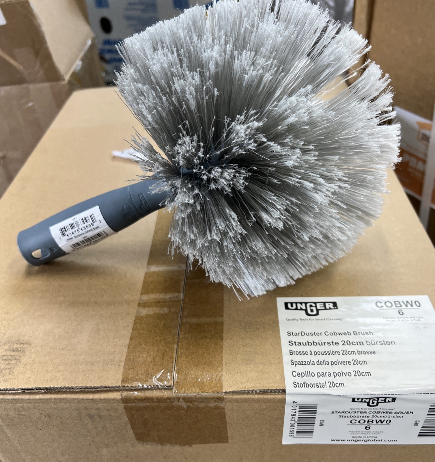 QTY = 6: Unger Cobweb Duster Brush 20cm, COBW0, 761475630962