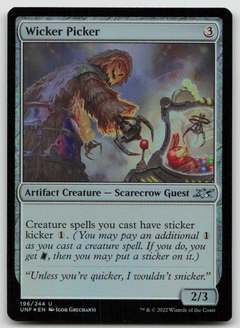 Wicker Picker 196 Uncommon Unfinity MTG Foil NM