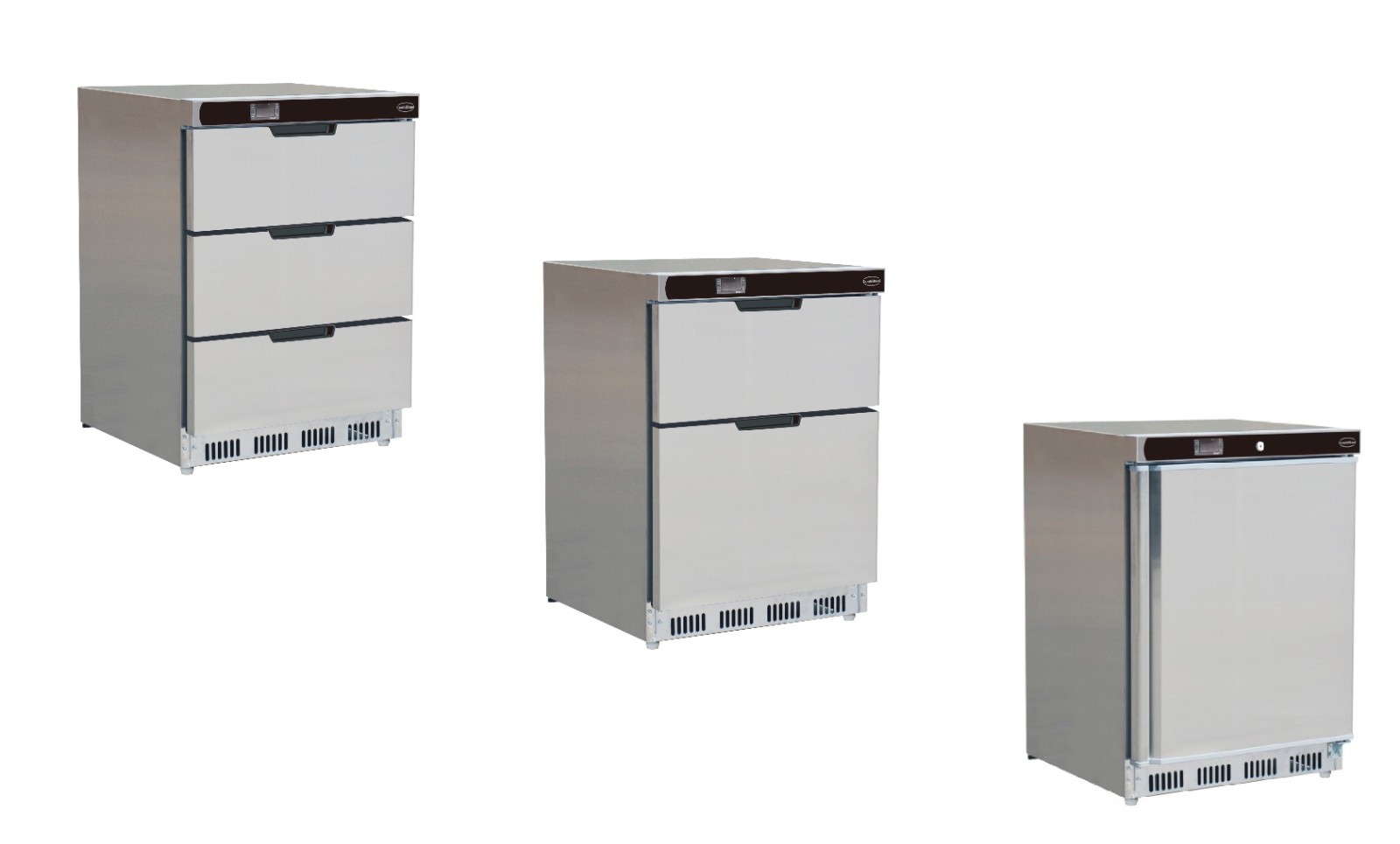 Combisteel Kühlschrank innen außen Edelstahl mit Tür oder 2 / 3 Schubladen neu