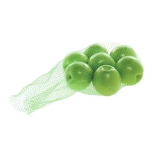 5 lb Non-Wicketed Green Soft Net Bags - 21"L x 12"W
