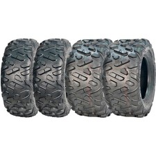 4 PACK ATV UTV All-Terrain Tires 25x8-12 Front  25x10-12 Rear 6PR Off-Road Tire