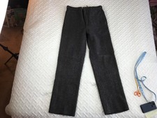 Vtg 1940s  Woolrich hunting field pants wool snap Malone men  s plaid grey red