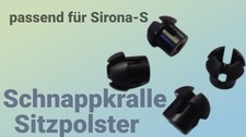Schnappkrallen Siemens Sirona S Rollhocker Stuhl Sitzpolster Befestigungsset NEU