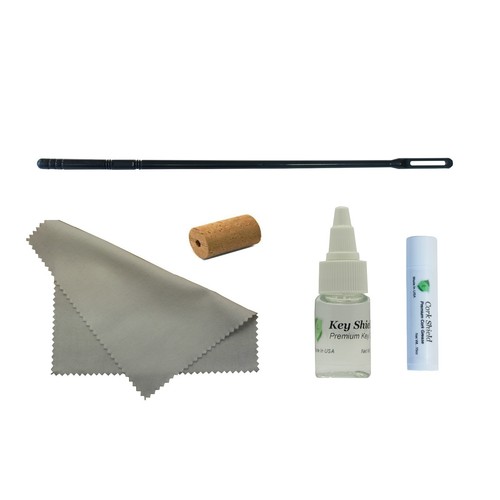 Flute Maintenance Kit, Key Oil, Swab, Cleaning Rod, Cork Grease, Head