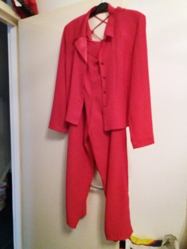 Pink Wallis Trouser Suit with Side Leg 