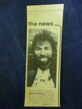 1985 Stephen Wozniak Apple Computers co-founder Wire Press Photo