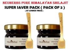 neuherbs Pure Himalayan Shilajit Soft Resin Extremely Potent Fulvic Acid 20g 2X