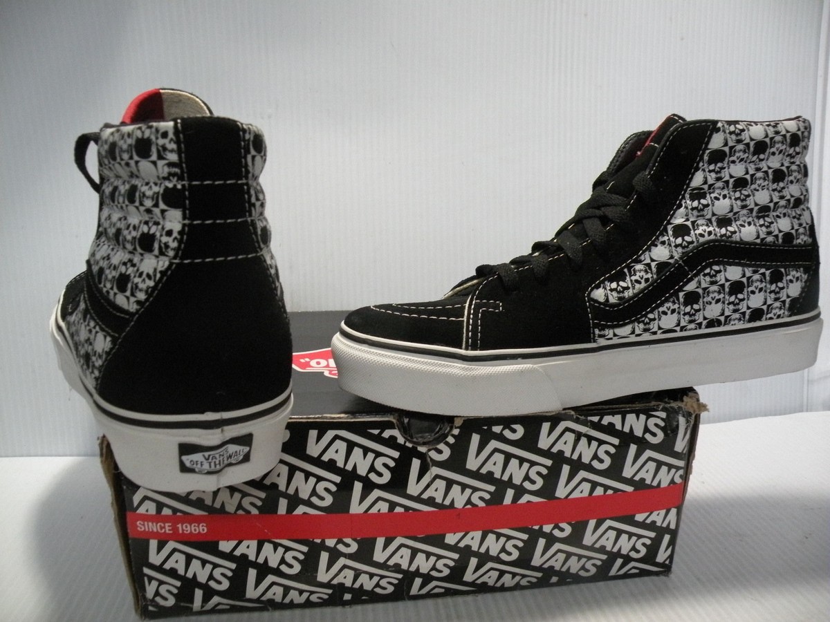 VANS SK8 HI SKULLS SUEDE SNEAKER TRAINERS SPORT MEN SHOES