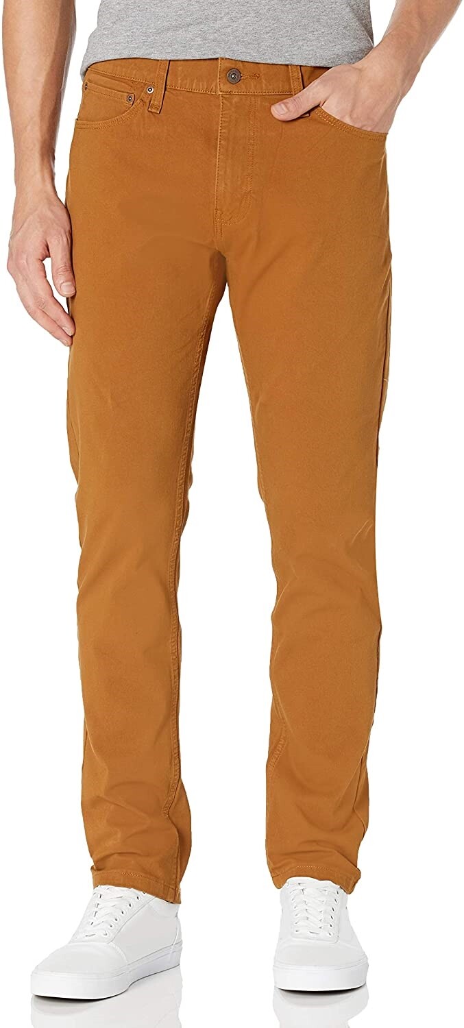 's Slim Fit Ultimate-jean Cut Pants Yellow Size 38