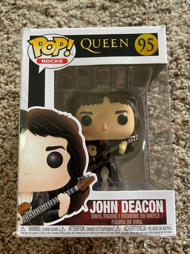 Funko Pop Rocks: Queen John Deacon Vinyl Figure #95 #33728 New/Damaged Box