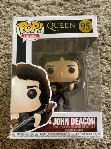 Funko Pop Rocks: Queen John Deacon Vinyl Figure #95 #33728 New/Damaged Box
