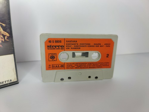 Santana Self Titled Debut Cassette Tape Italian Import - Picture 3 of 6