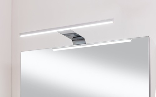 Fackelmann STANFORD LED Spiegelschrank Bad Gäste WC 40 cm Holzoptik Braun - Bild 6 von 8