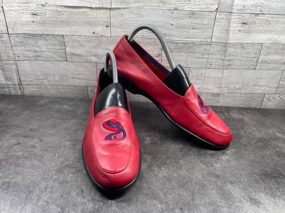 Keds Grasshopper Loafers Women Narrow Shoes Red Hat Society