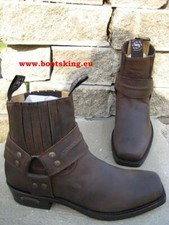 Sendra Boots 2746 Bikerboots Farmer Stiefel braun Leder Handmade Gr. 35 bis 47
