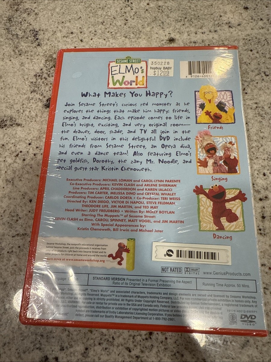 Elmo's World: What Makes You Happy? (DVD); NEW 891264001267