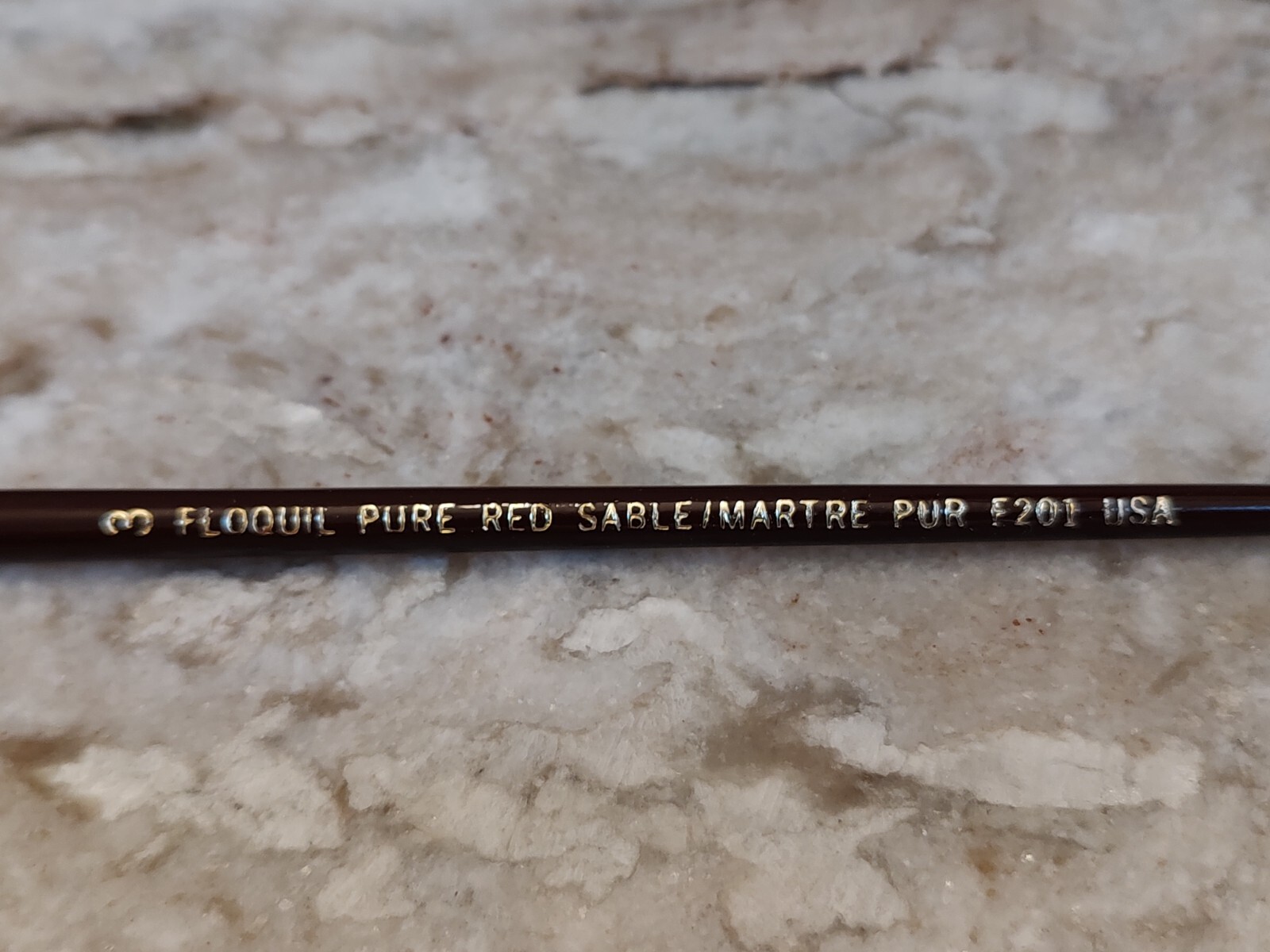 FLOQUIL PAINT BRUSH 3 PURE RED SABLE MADE IN THE USA eBay