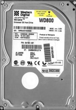 WESTERN DIGITAL WD800AB-60CBA0 80GB IDE HARD DRIVE DCM: HSFHNQ2CH