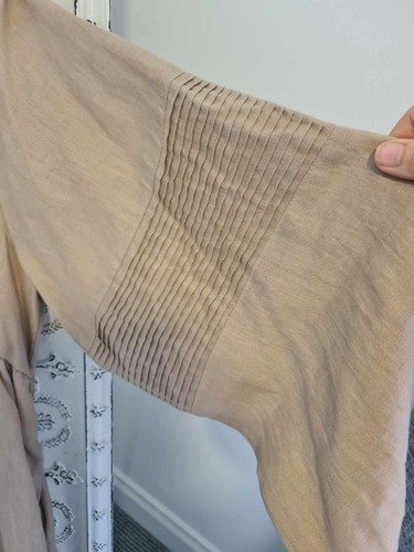 Lunar Fox BNWT Gorgeous beige/camel linen dress 12 - Picture 6 of 7