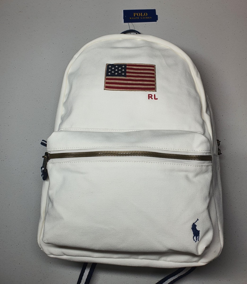 Polo Ralph Lauren Backpack American Flag RL Patch | eBay