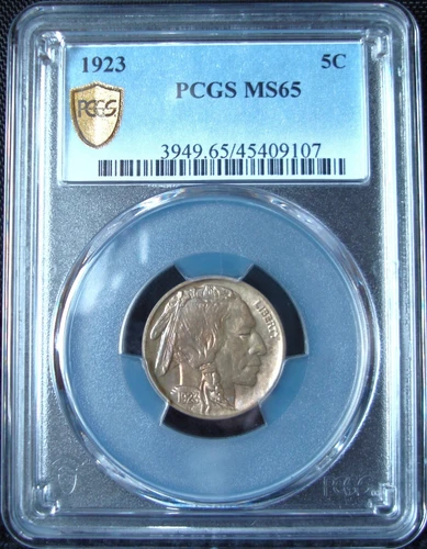 1923 Buffalo Nickel - PCGS MS 65 - Gold Shield