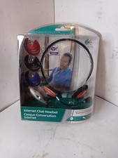 Logitech Internet Chat Headset Behind the Head Multicolored Computer New Sealed