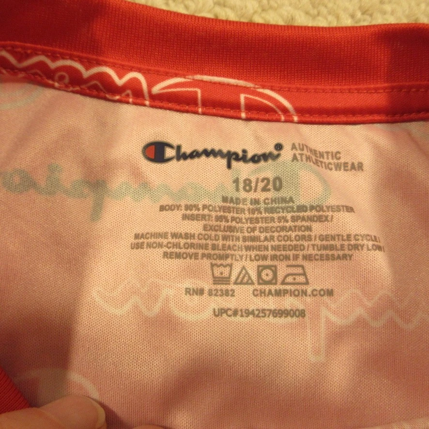 Camiseta Teens Champion Spandex Talla 18/20 (dd-11-8-3-11) Foto 2 de 4