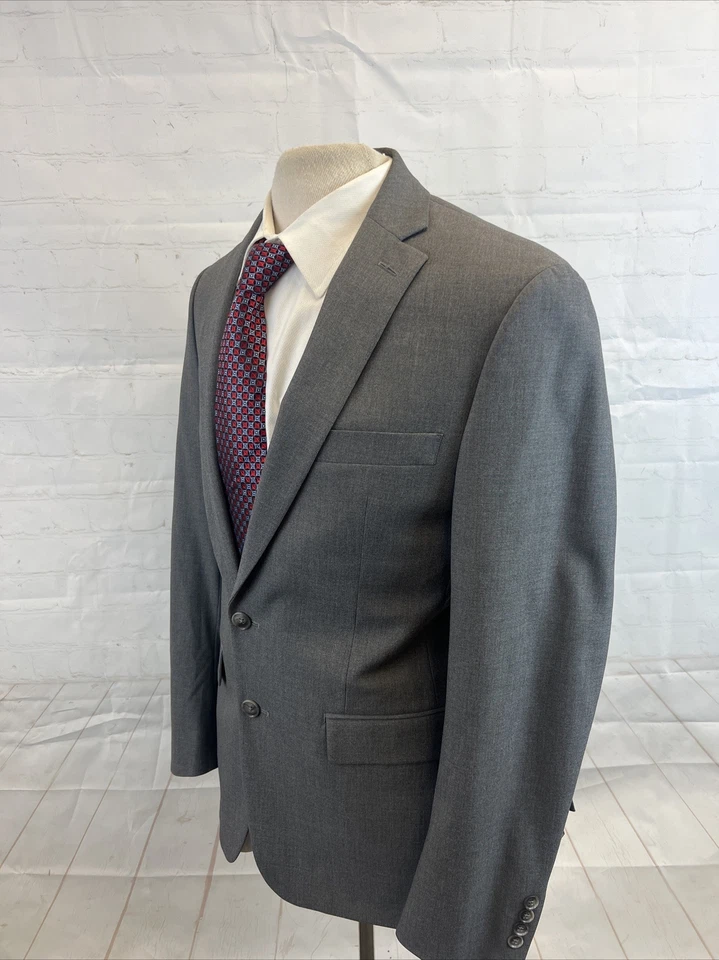 Ryan Seacrest мужской серый твердый блейзер 38R $395 - Изображение 3 из 4