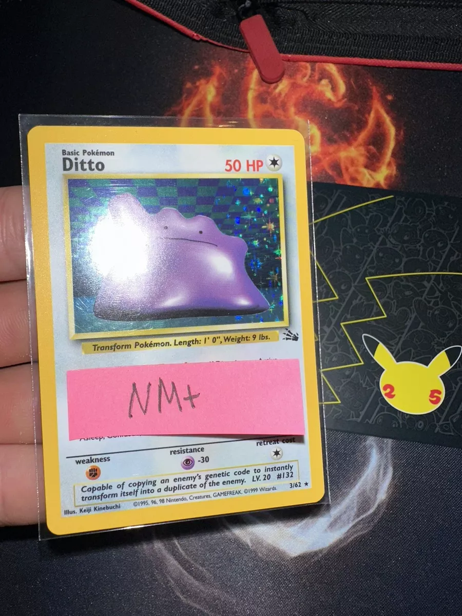 Pokemon Card Ditto 3/62 Rare Holo 50HP