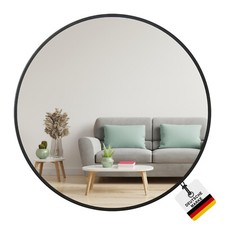 Wandspiegel Badspiegel rund - schwarzer Rand ...
