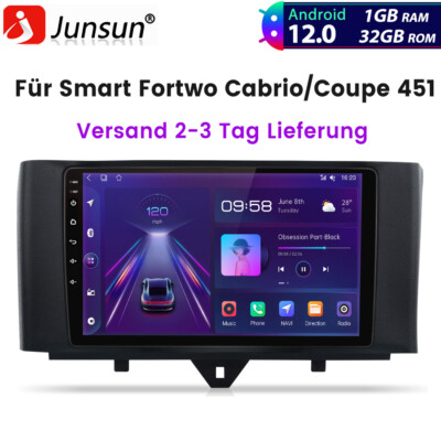 Für Smart Fortwo Cabrio/Coupe 451 2010-2015 Android Autoradio GPS NAVI WIFI DAB+