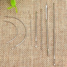 Hand Needles Canvas Leather Carpet Repair Craft Sewing Stitching Upholstery 7pcs