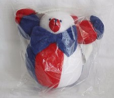 Vintage Clown-Teddy Soft Toy with Elasticated Hanging and Vertical "Squeak"