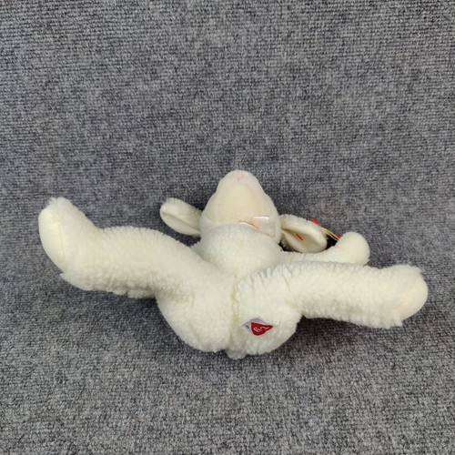 TY Baby Lovie Lamb Sheep Plush Sitting Cream Sherpa 1992 Vintage Stuffed Animal - Picture 8 of 16