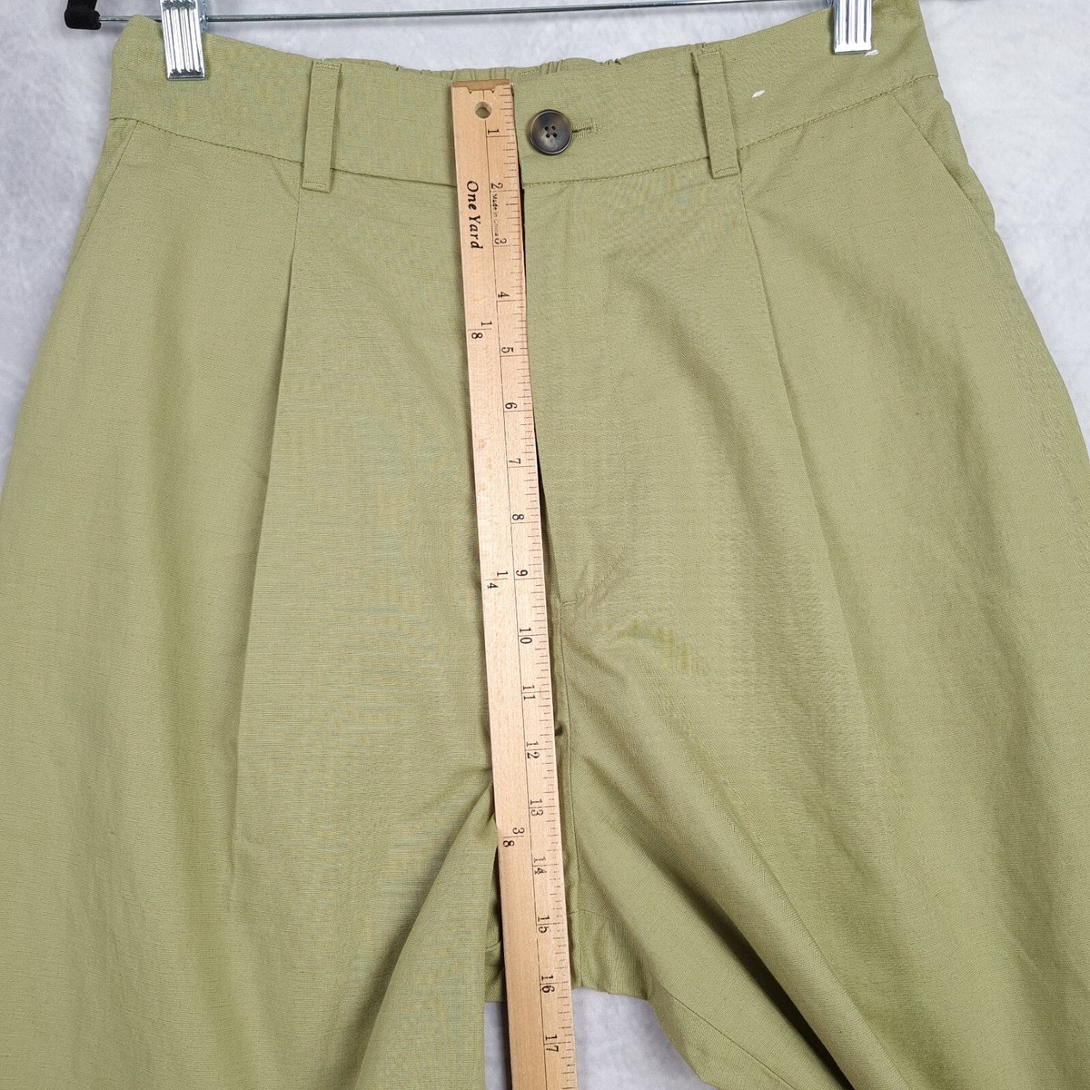 Uniqlo Comptoir Des Cotonniers Pants Womens 28 Green High Uniqlo Comptoir Des Cotonniers Pants Womens 28 Green High
