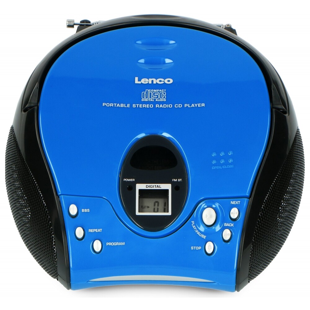 Thumbnail - Lenco Scd-24 Cd/radio-system Blau/schwarz Tuner Für Ukw, Toplader