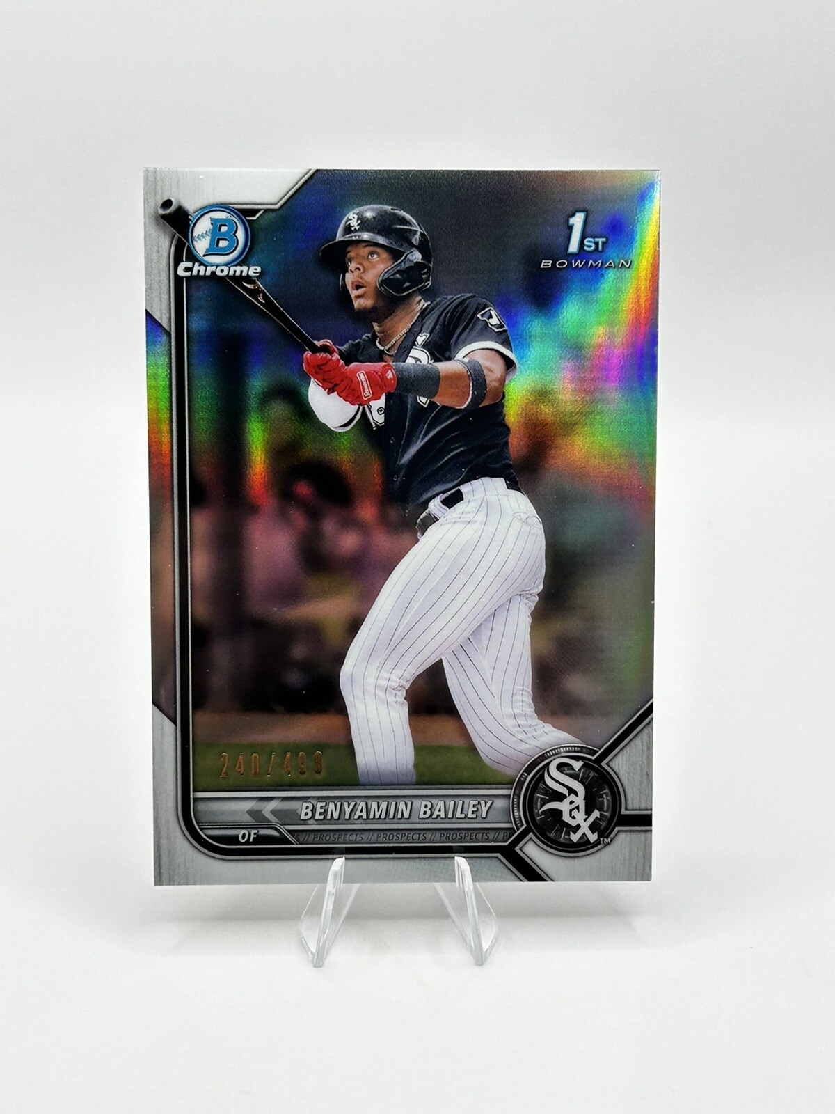 Benyamin Bailey 2022 Bowman Chrome Prospect Refractor #BCP-8 /499 White Sox