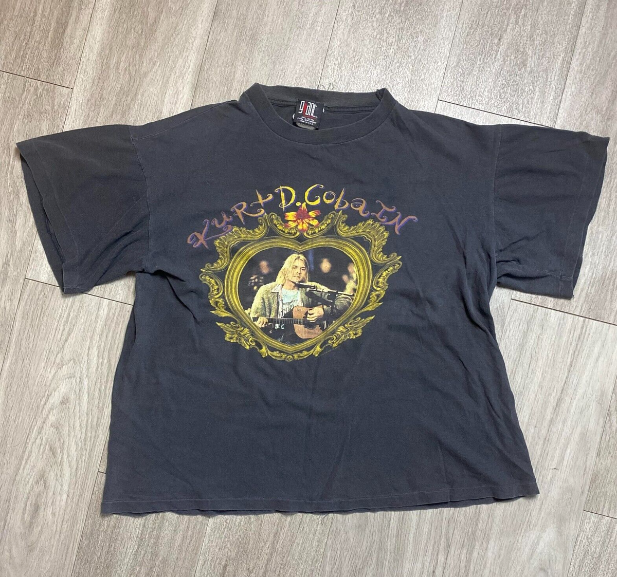 90s Vtg Nirvana MTV Unplugged Kurt Cobain T Shirt XL Sun Is Gone 