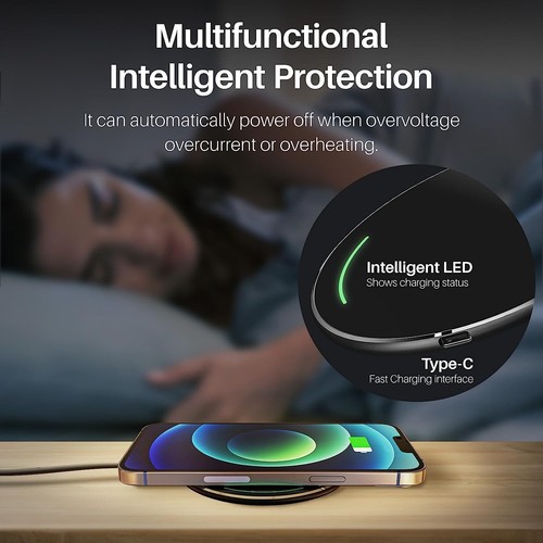 TOZO W1 Wireless Charger, 10W Qi-Certified Fast Charging Pad. - Picture 4 of 7