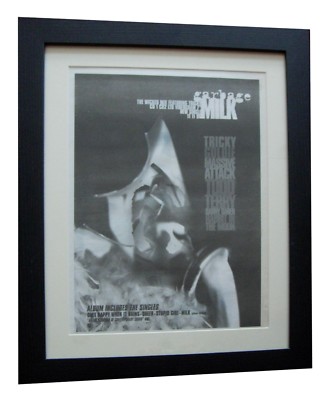 GARBAGE+Milk+POSTER+AD+RARE ORIGINAL 1996+TOP QUALITY FRAMED+EXPRESS GLOBAL SHIP