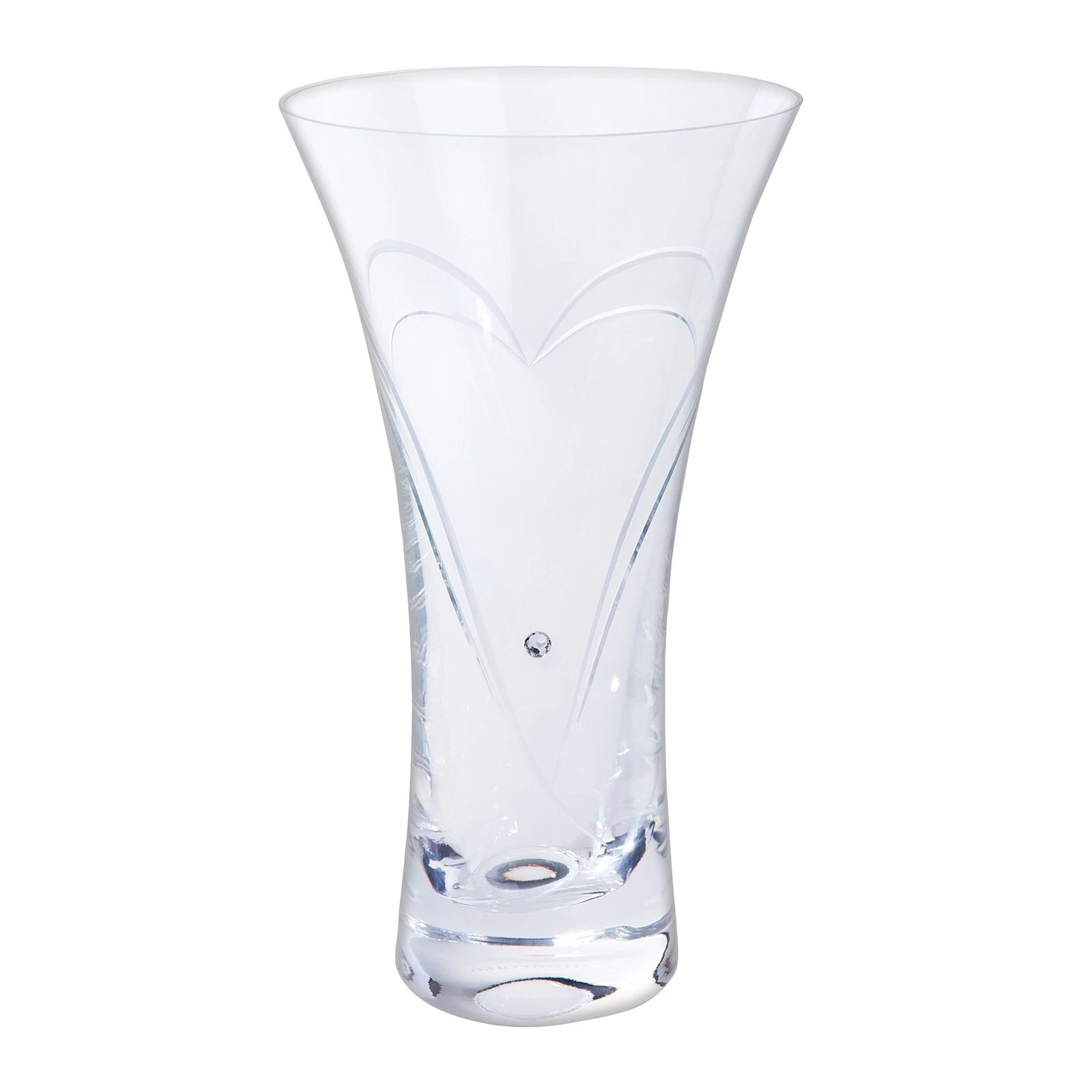 Dartington Crystal Glitz Romance Spray Vase - 21.5 cm