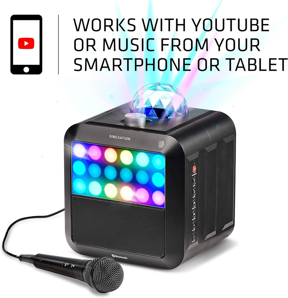 Portable Karaoke Machine SINGSATION Star Burst System Comes w/ 2