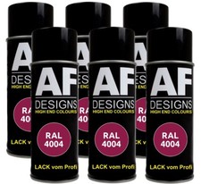 RAL Lack Spraydose seidenmatt 6er Pack Autolack Sprühdose seidenmatt Buntlack