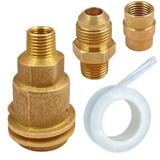 QCC1 Nut Propane Gas Fitting Hose Adapter Brass Kit Propane Gas Fitting Adapt...