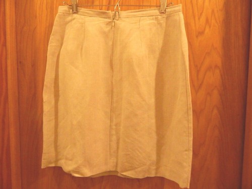 Brooks Brothers Pencil Skirt Size10 LINEN BLEND muslin colored ex cond - Picture 6 of 8